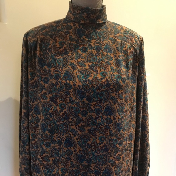 Vintage Christian Dior Chemises Paisley / Floral Print - Picture 2 of 9